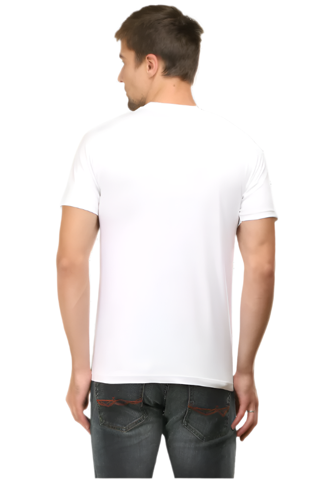 Thinking in Chai Speaking in Code Men’s Classic White Crew Neck T-Shirt – Cotton Tee for Coders and Chai Lovers by TEEior

